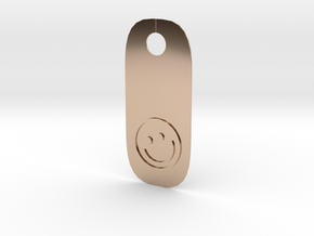 Happy Tag in 14k Rose Gold