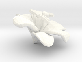 Lily Flower Rock 1 - M in White Processed Versatile Plastic