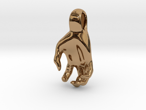 Luke's Hand (pendant) in Polished Brass