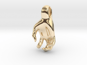 Luke's Hand (pendant) in 14k Gold Plated Brass