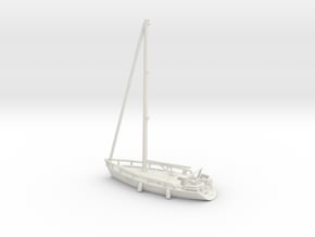 Sailboat 01.Z Scale (1:220) in White Natural Versatile Plastic
