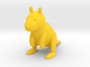 Kangaroo (Nikoss'Animals) in Yellow Processed Versatile Plastic