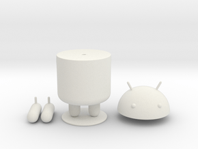 Android  in White Natural Versatile Plastic