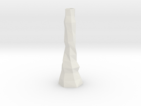 Origami Vase  in White Natural Versatile Plastic