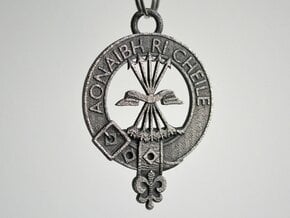 Cameron Clan Crest key fob in Polished Bronze Steel