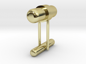 Cufflink Style 8 in 18k Gold Plated Brass