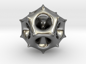 Alien-Spore in Fine Detail Polished Silver