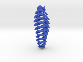 "string attached" pendant in Blue Processed Versatile Plastic