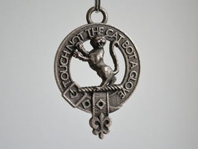 McIntosh Clan Crest key fob in Polished Bronze Steel