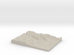Model of Chimney Rock in Natural Sandstone