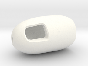 Earbud V5 Left in White Processed Versatile Plastic