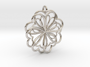 Hearts Flower in Platinum