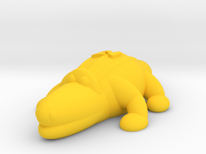 Crocodile (Nikoss'Animals) in Yellow Processed Versatile Plastic