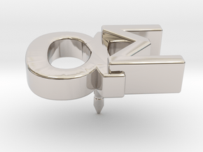 Aspie Symbol Lapel/Tie Pin in Platinum