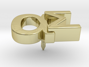 Aspie Symbol Lapel/Tie Pin in 18k Gold Plated Brass