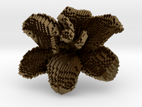 Lily Flower 1 Block - S1 in Natural Bronze
