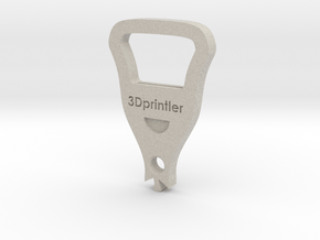 Bottle Opener - 3Dprintler  in Natural Sandstone