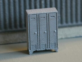 N Scale 5x Lockers in Tan Fine Detail Plastic