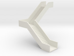 N Station Stairs H40 90° Right in White Natural Versatile Plastic