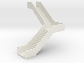 N Station Stairs H40 90° Left in White Natural Versatile Plastic