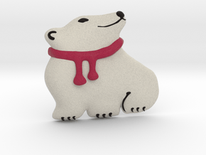 Polar Bear in Full Color Sandstone