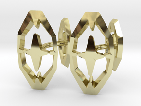 HEAD TO HEAD 44, Bend Cufflinks in 18K Gold Plated