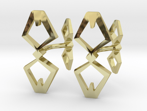 HEAD TO HEAD, Bend Cufflinks in 18K Gold Plated