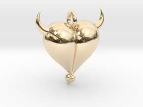 Evil Heart in 14K Yellow Gold