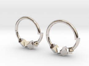 Cubic Earring in Platinum