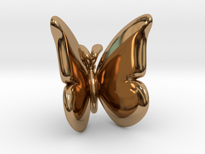 Butterfly 1 - L in Polished Brass