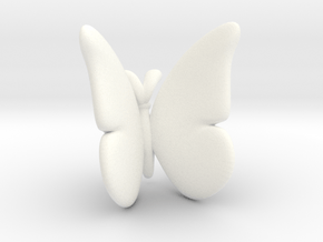 Butterfly 1 - L in White Processed Versatile Plastic