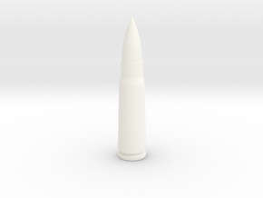 7.62x39 Ammo Blank in White Processed Versatile Plastic