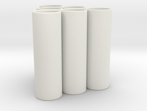 N Cell Charging Adapter 6pack 45mm in White Natural Versatile Plastic