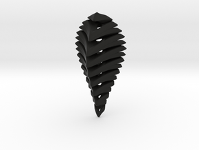 skeleton abstract, pendant in Black Natural Versatile Plastic