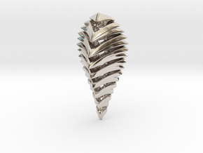 skeleton abstract, pendant in Platinum