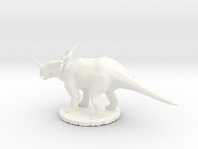 Replica Dinosaurs World Styracosaurus  in White Processed Versatile Plastic