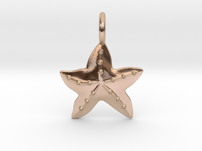 Sea Star Pendant in 14k Rose Gold Plated Brass