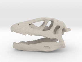 Tarbosaur Dinosaur Lowpoly Pendant in Natural Sandstone
