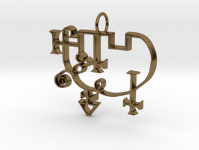 Sigil of Andrealphus in Polished Bronze