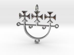 Sigil of Set in Fine Detail Polished Silver