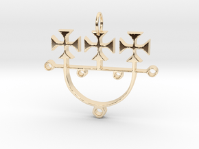 Sigil of Set in 14k Gold Plated Brass