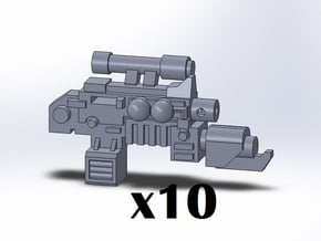 10x Flamer Combination Weapons in Tan Fine Detail Plastic