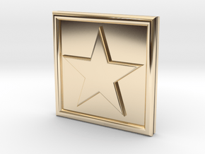 S-1-STAR in 14k Gold Plated Brass