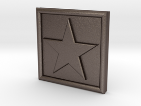 S-1-STAR in Polished Bronzed Silver Steel