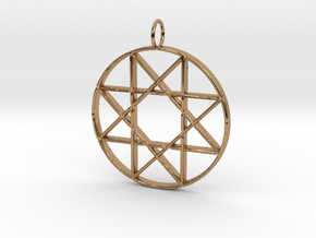 Star of Isis in Polished Brass