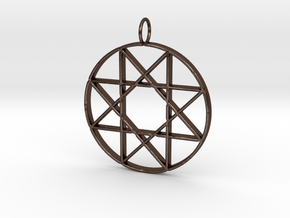 Star of Isis in Polished Bronze Steel