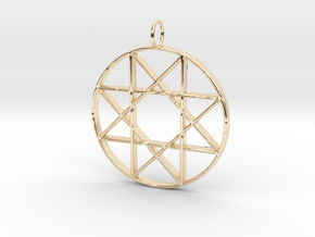 Star of Isis in 14k Gold Plated Brass