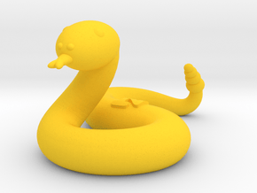 Snake (Nikoss'Animals) in Yellow Processed Versatile Plastic