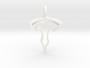 TESLA pendant in White Processed Versatile Plastic