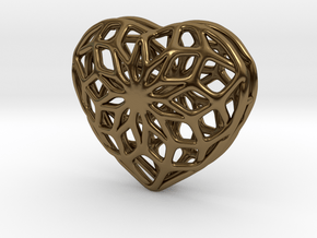 Valentine Heart - Big in Polished Bronze